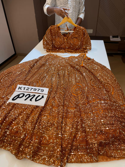 Beautiful designer heavily embroidery lengha choli