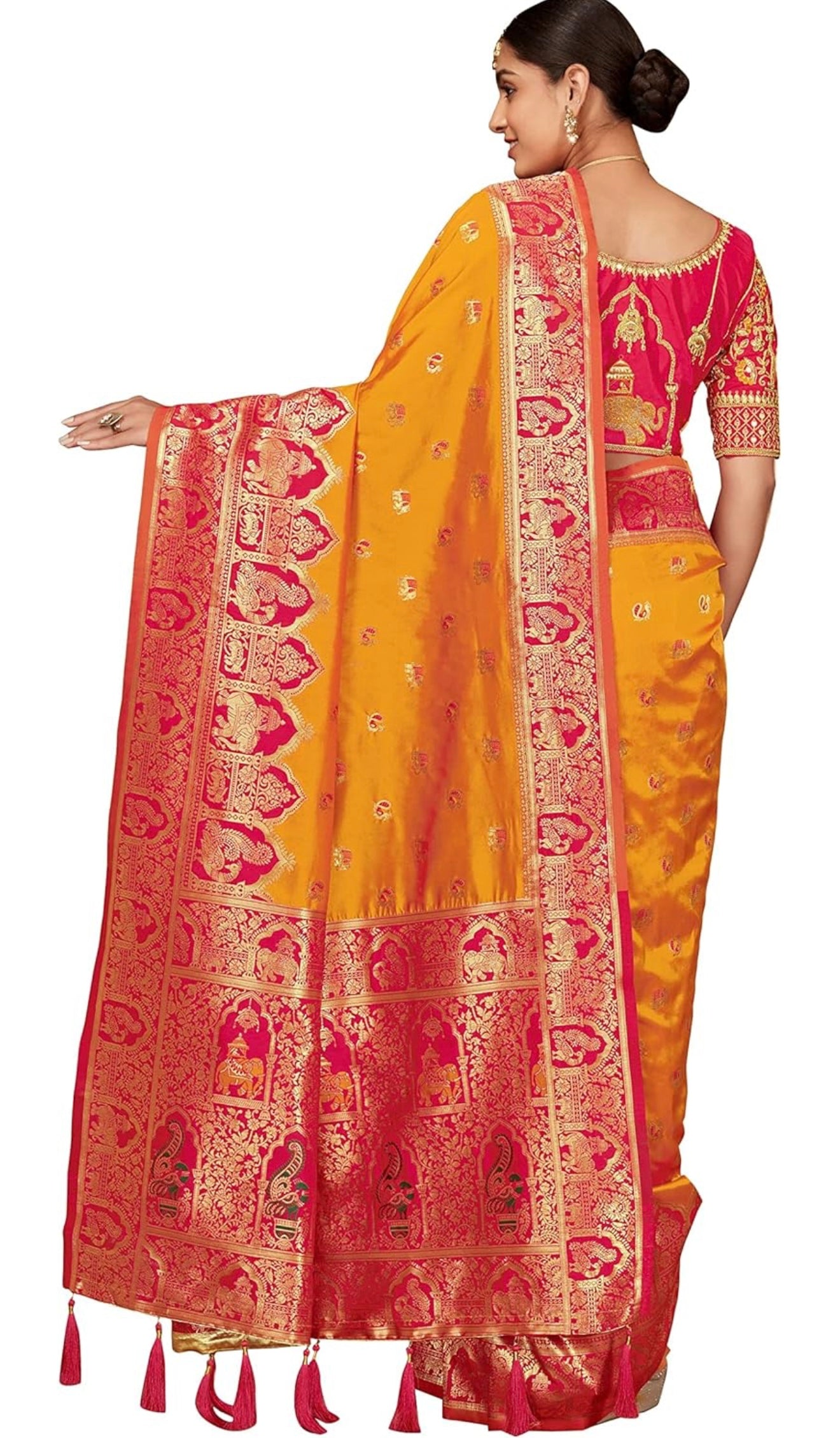 Beautiful designer silk saree