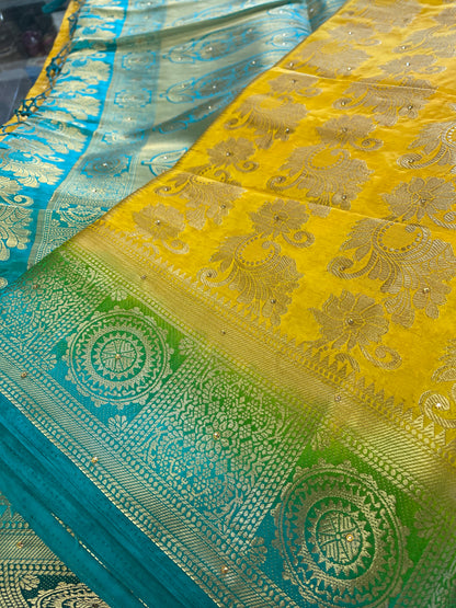 Beautiful designer silk saree