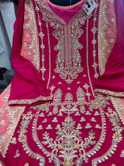 Beautiful designer plazo suit