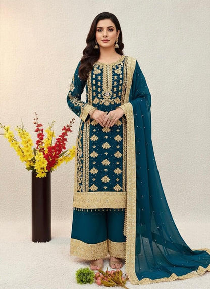 Beautiful designer plazo suit