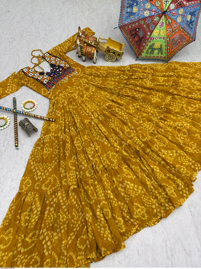 NAVRATRI SPECIAL GOWN FAUX GEORGETTE