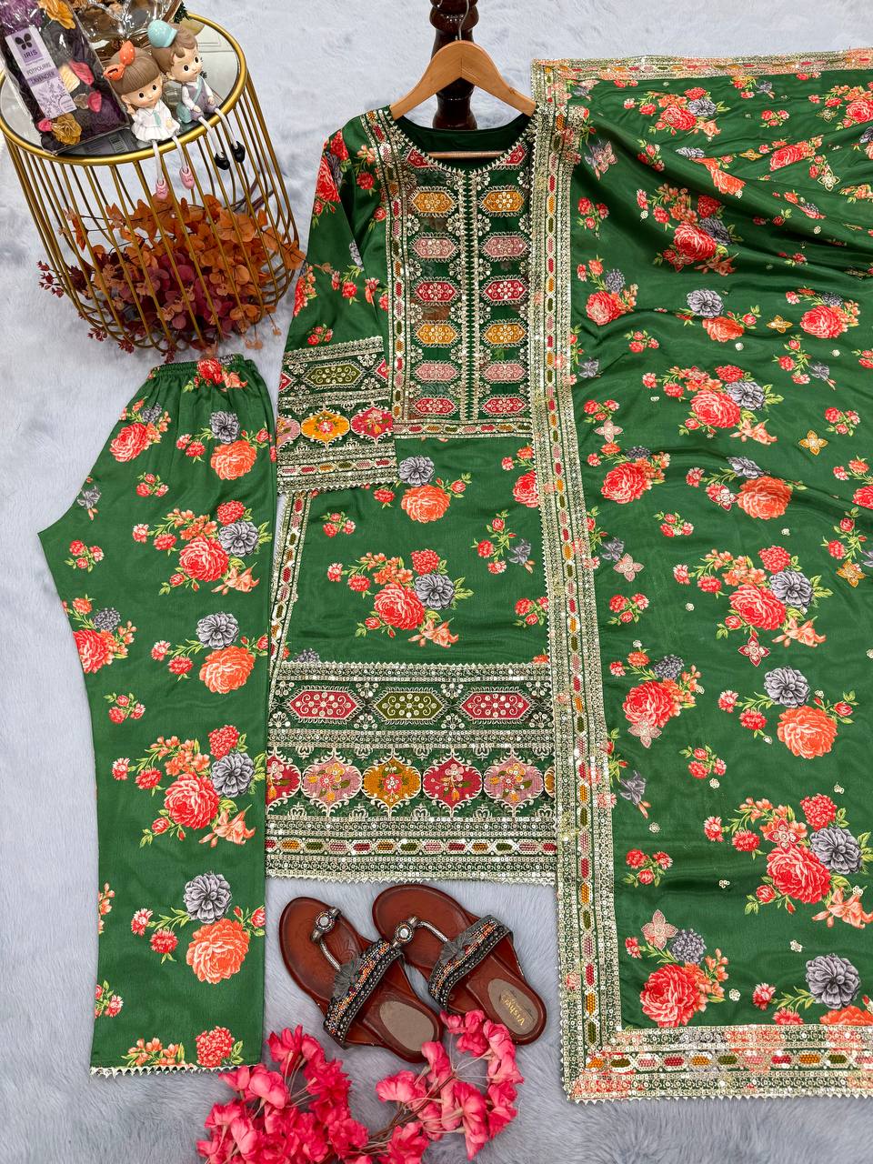 Beautiful designer Pakistani style suit