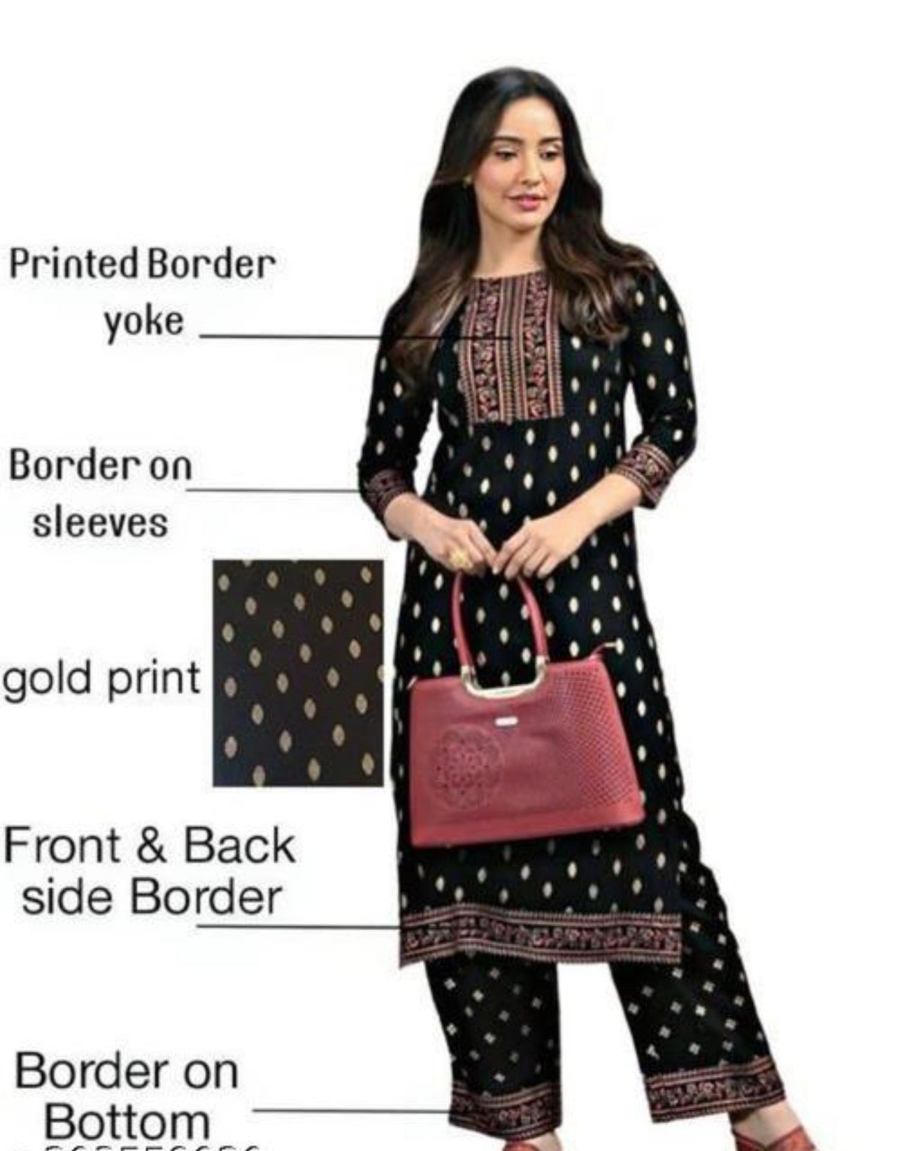 Beautiful designer kurti plazo set