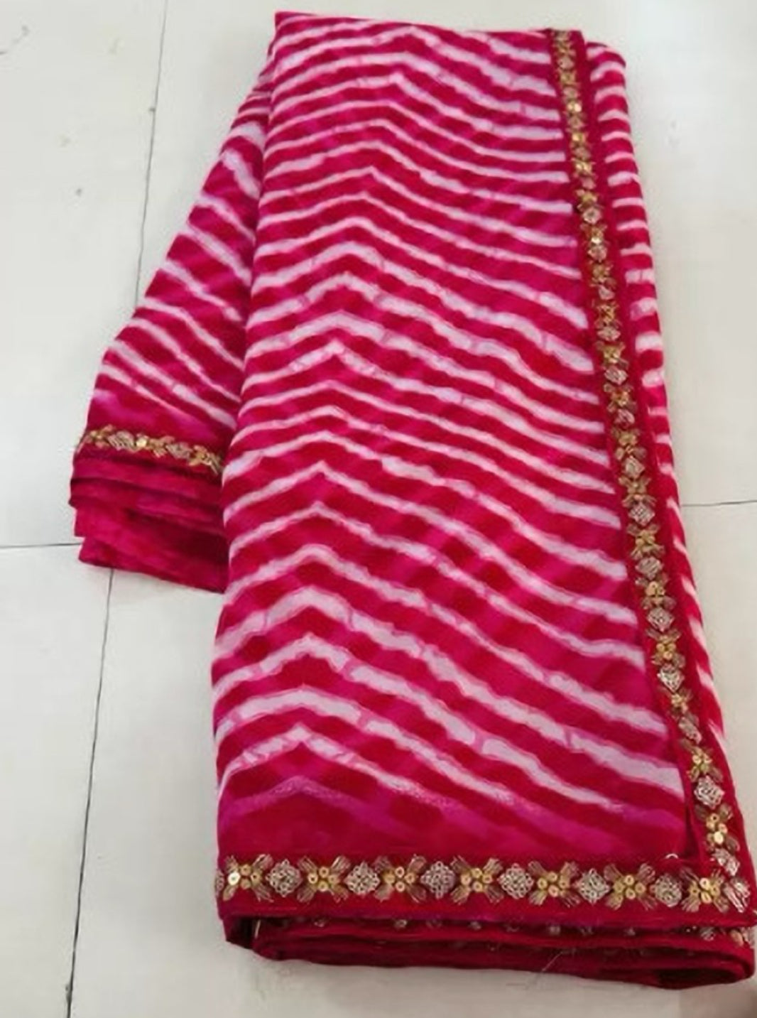 Beautiful designer geogrette saree