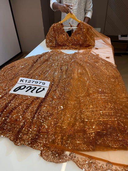 Beautiful designer heavily embroidery lengha choli