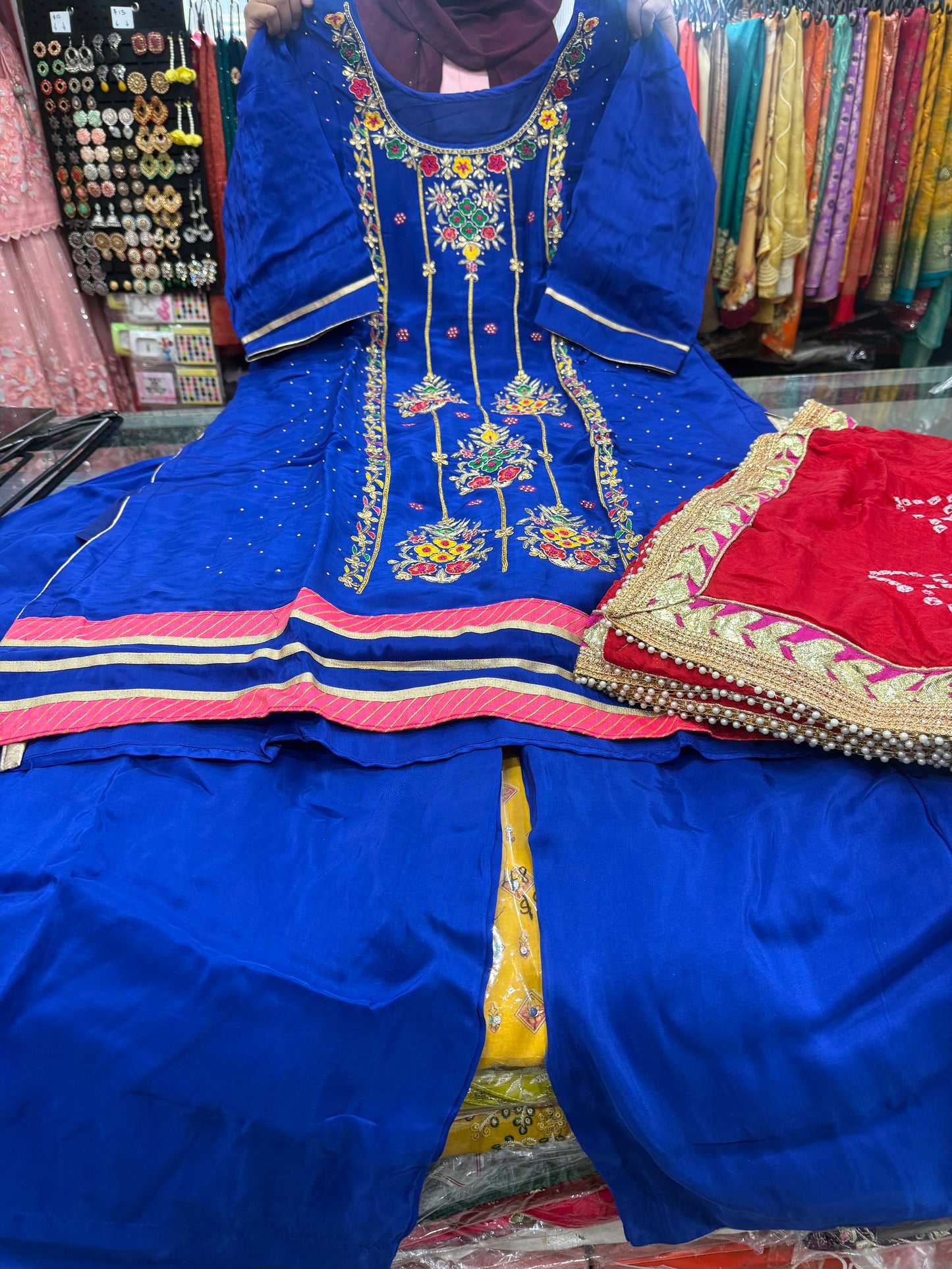 Beautiful designer plazo suit