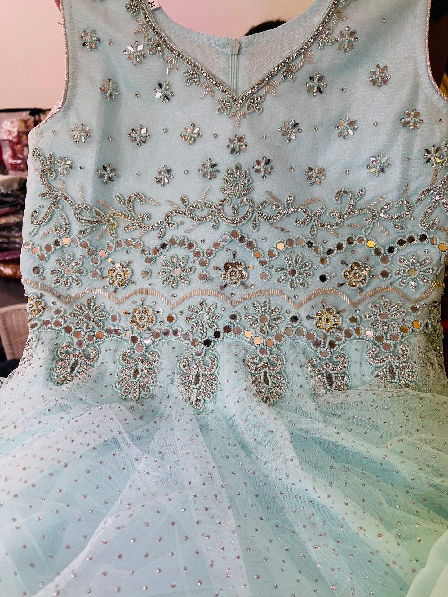 Beautiful designer gown style anarkali suit