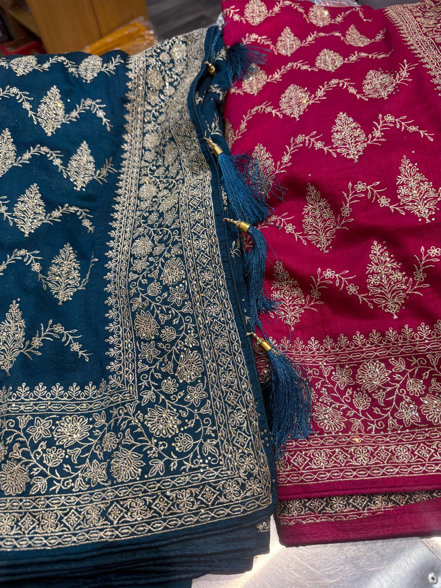 Beautiful designer fully embroidery saree