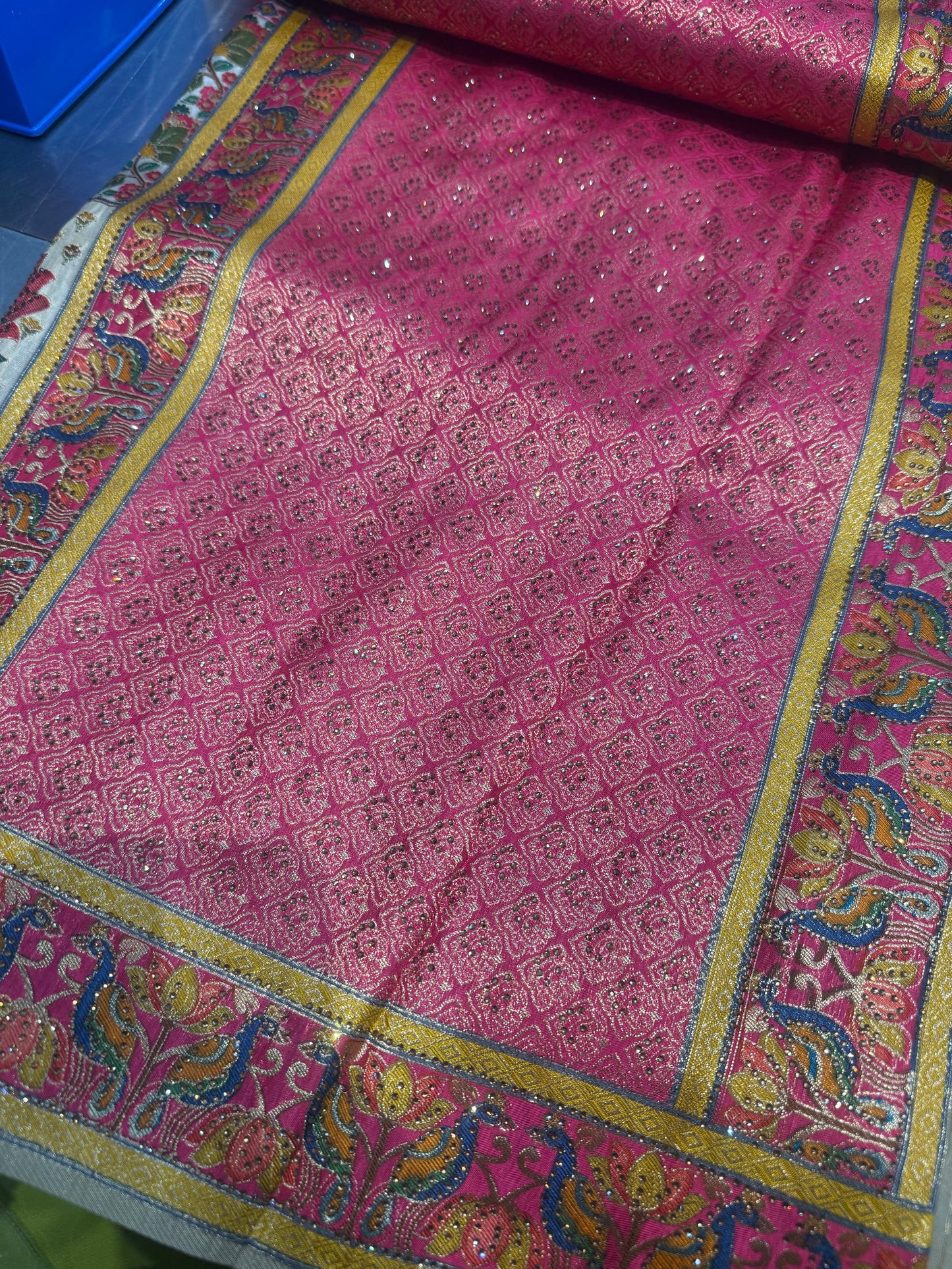 Beautiful designer Pure Kanni Silk Woven Sarees with Sabysachi Border