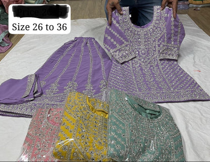 Beautiful designer plazo suit for kids