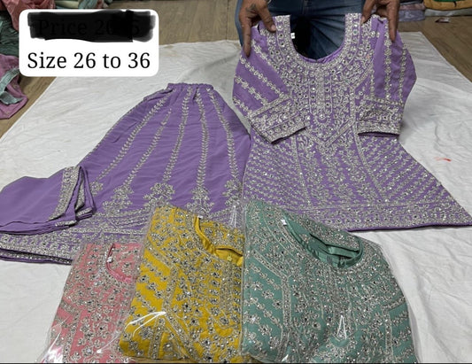 Beautiful designer plazo suit for kids