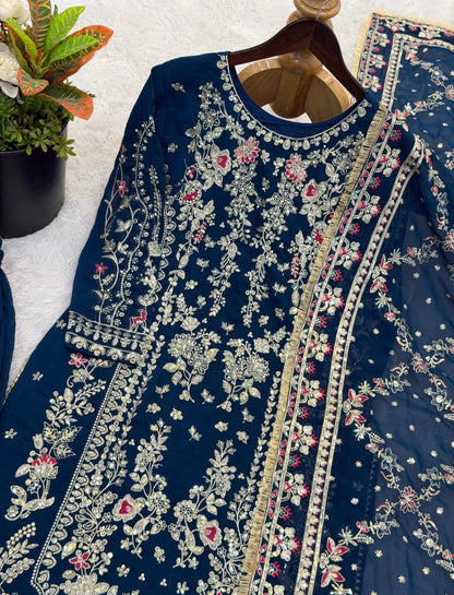 Beautiful designer plazo suit