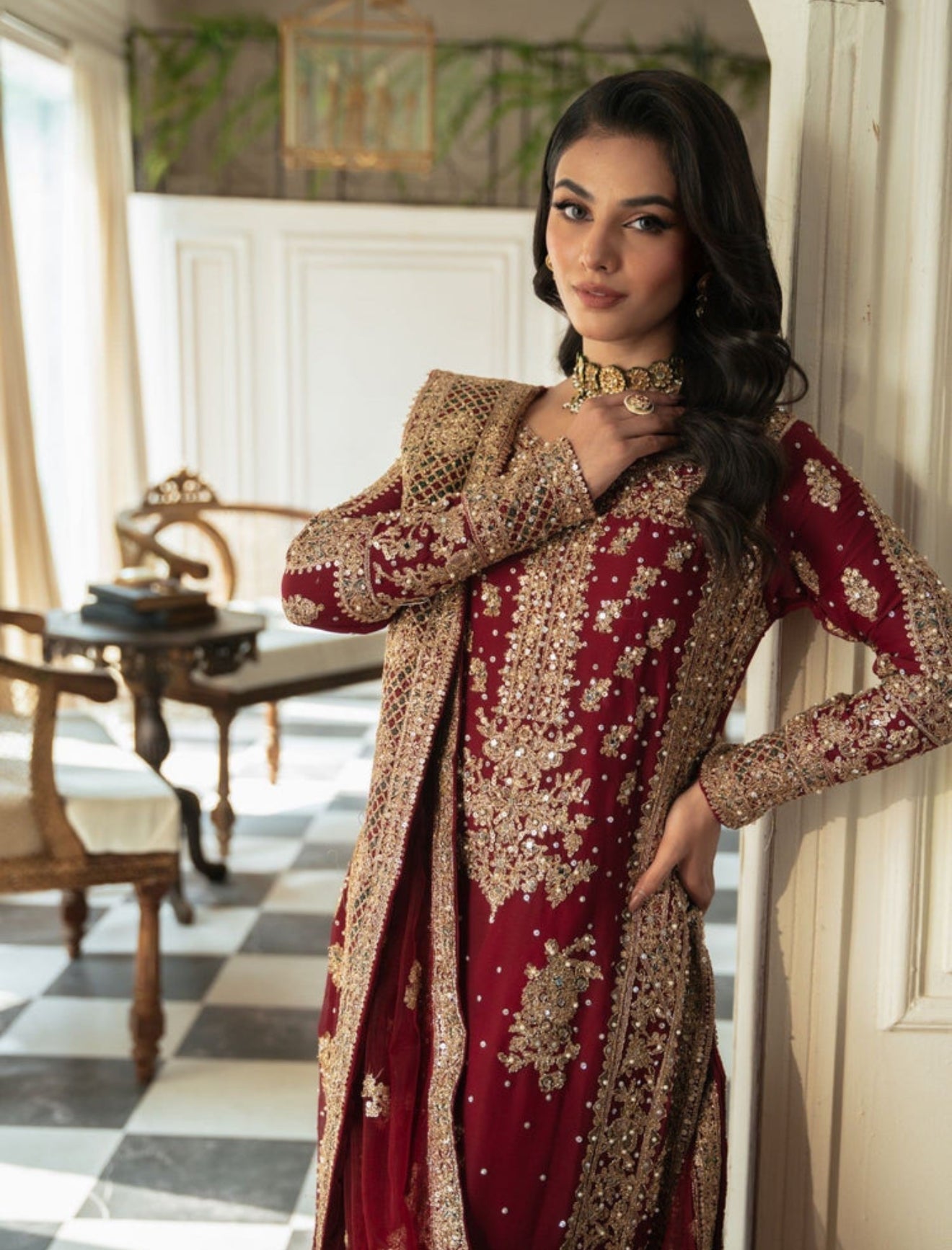 Beautiful designer plazo suit