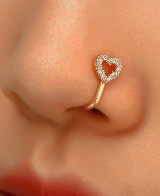 Beautiful designer stone nose ring