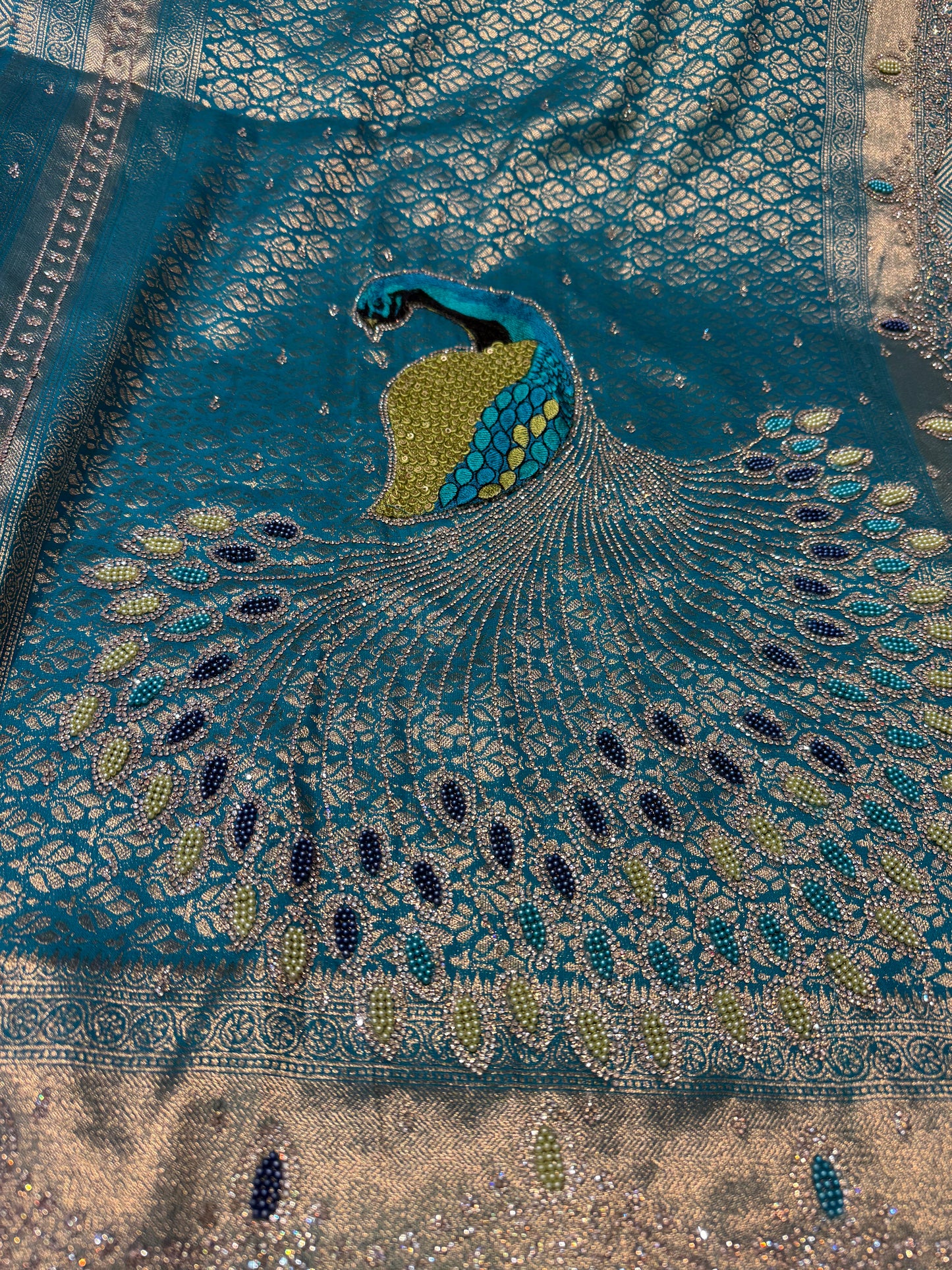 Beautiful designer pure silk saree