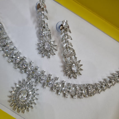 Beautiful designer American diamond necklace set