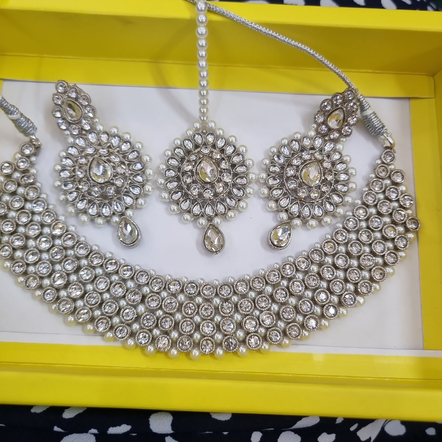 Beautiful rani haar with choker set