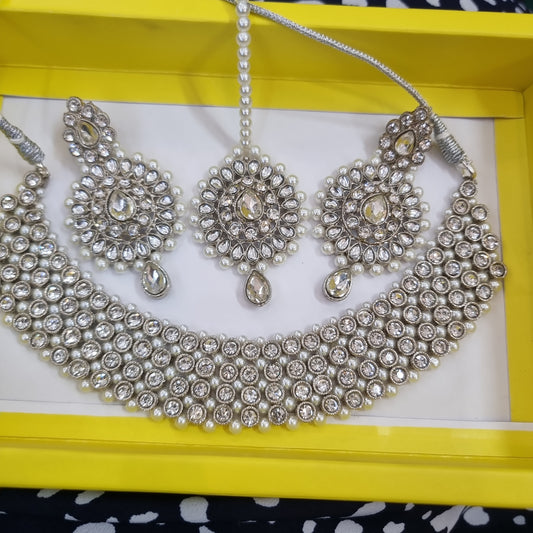 Beautiful rani haar with choker set