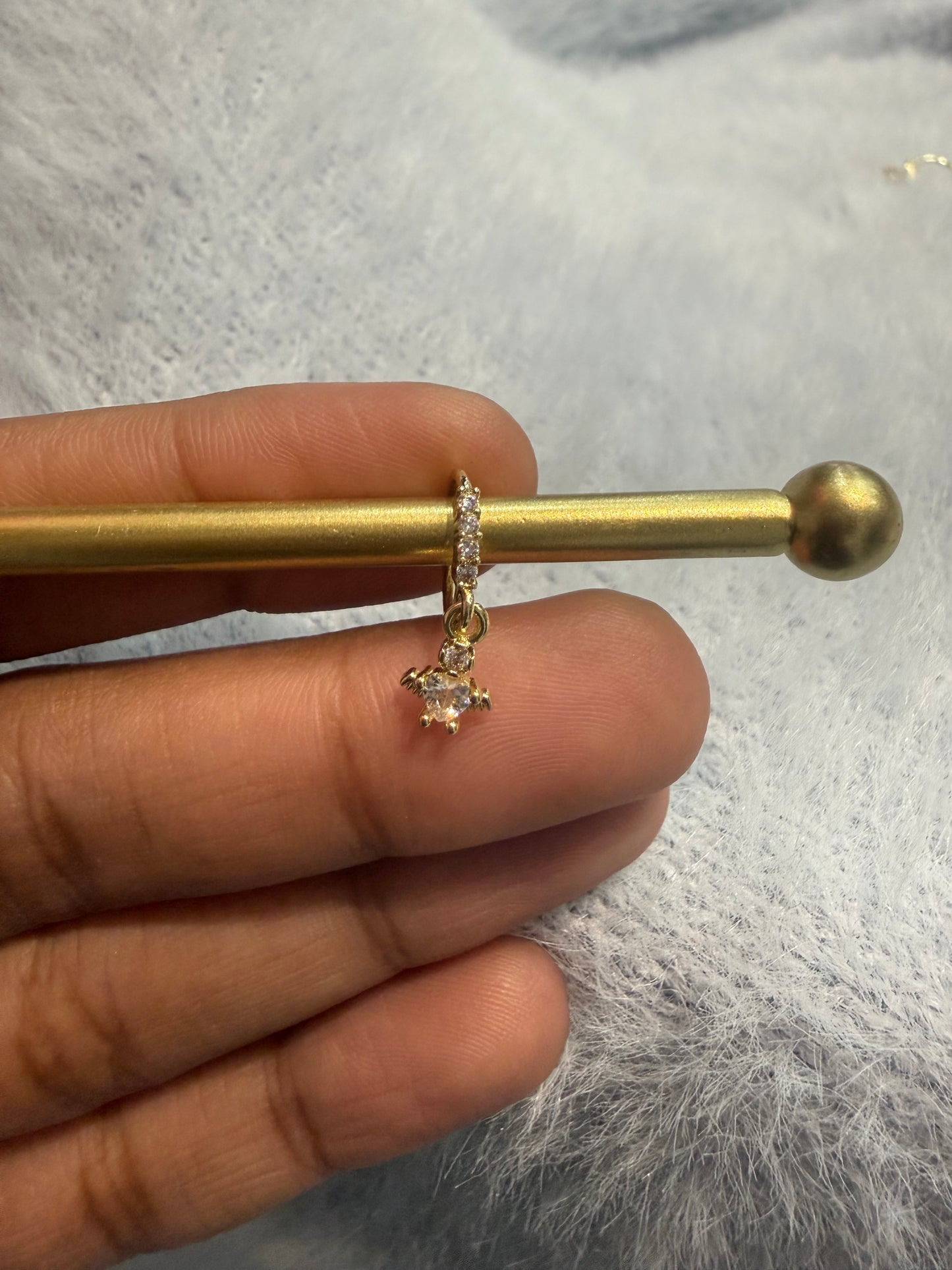 Beautiful designer stone nose ring