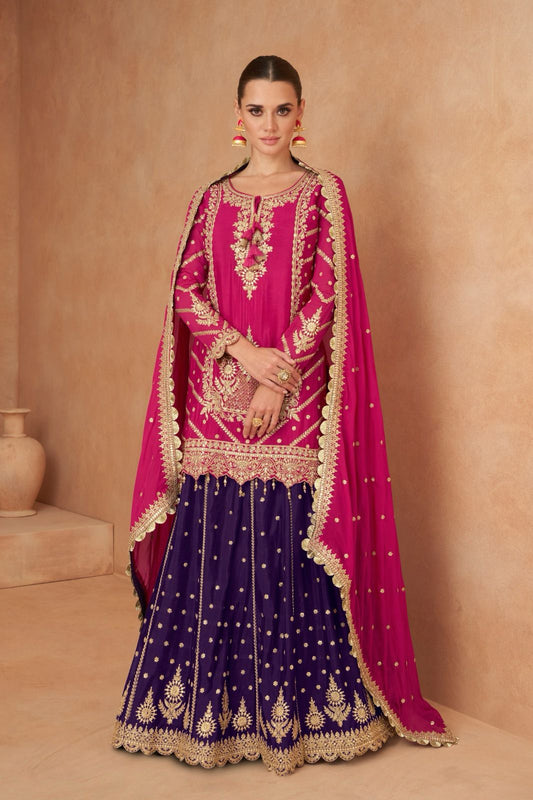 Beautiful designer long top lengha