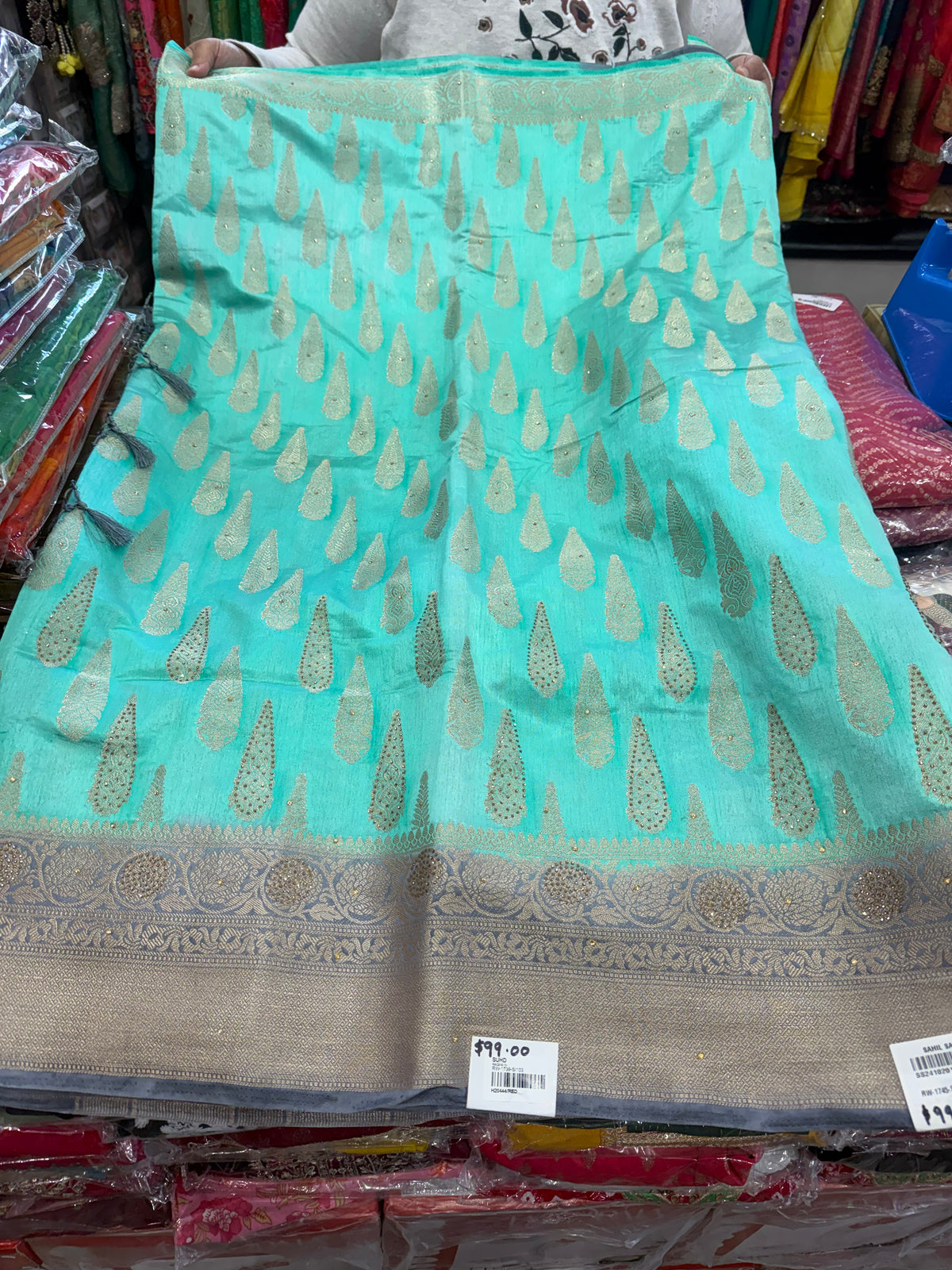 Beautiful designer silk saree