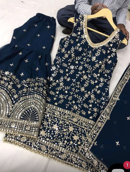 Beautiful designer sharara suit