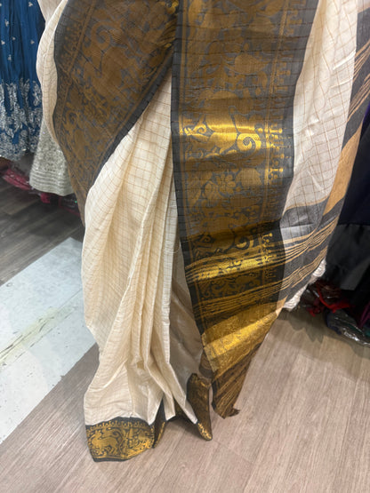Beautiful designer readymade saree with readymade blouse