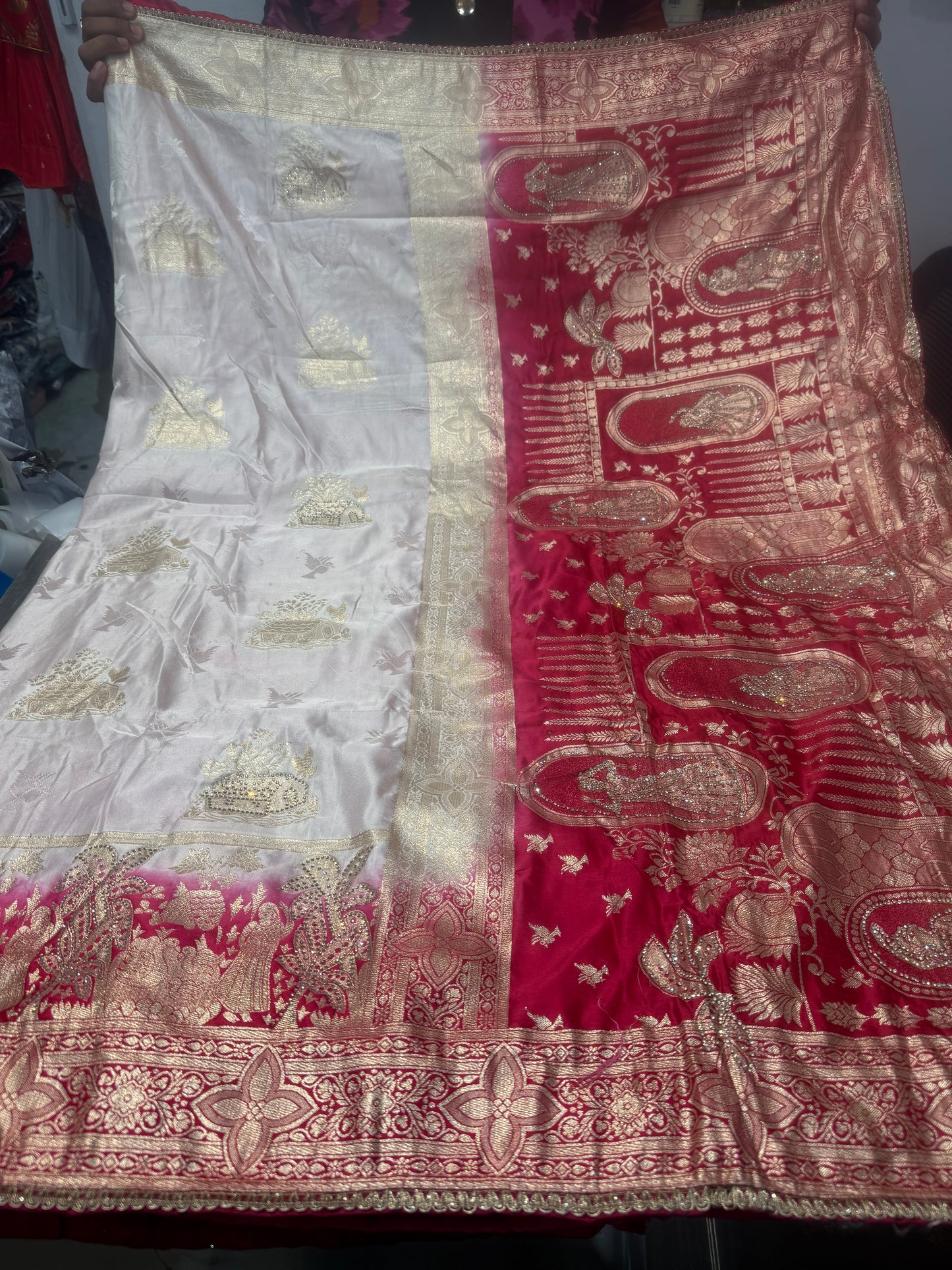 Beautiful designer pure silk saree