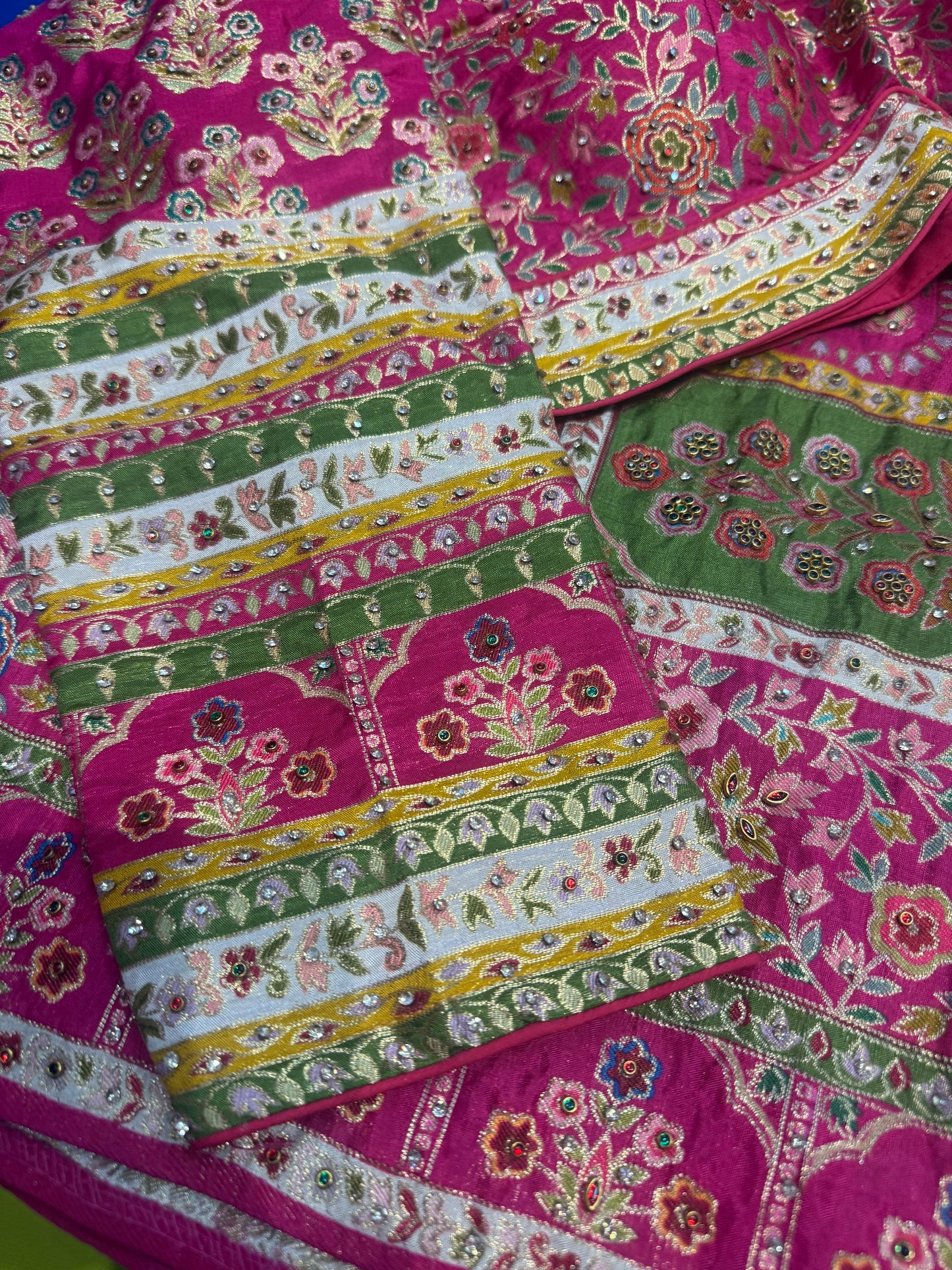 Beautiful designer saree with readymade blouse