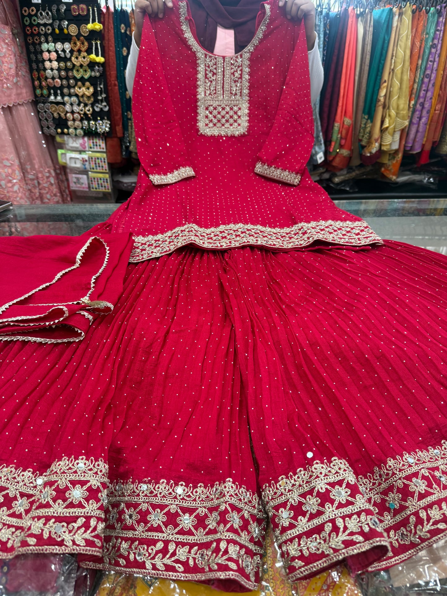 Beautiful designer sharara suit