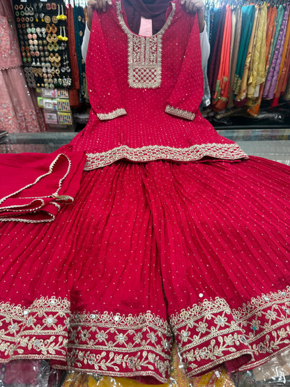 Beautiful designer sharara suit