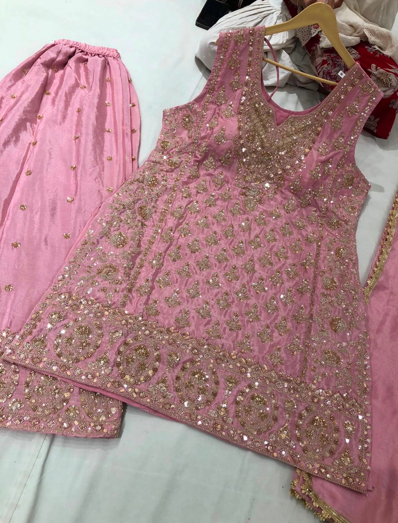 Beautiful designer plazo suit