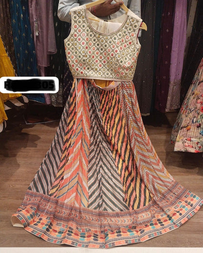 Beautiful designer lengha choli suit