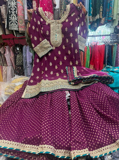 Beautiful designer sharara suit