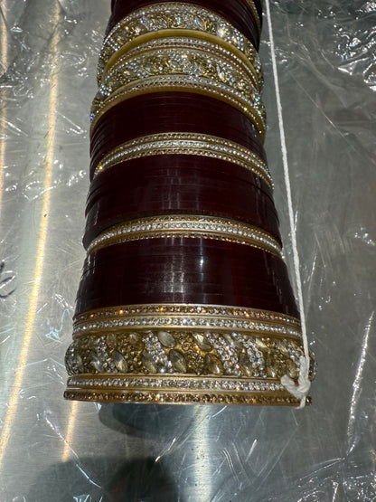 Beautiful designer chura bangle set