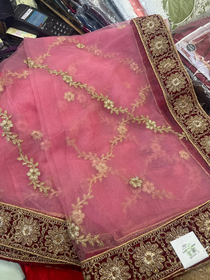 Beautiful designer bridal dupptta