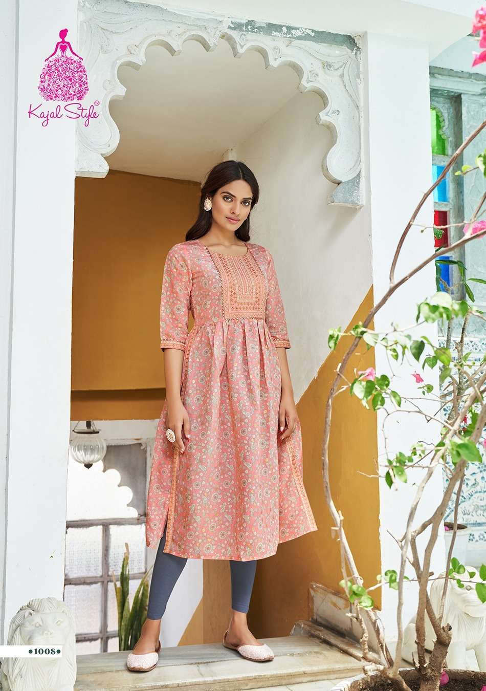 Beautiful designer nayra cut kurti