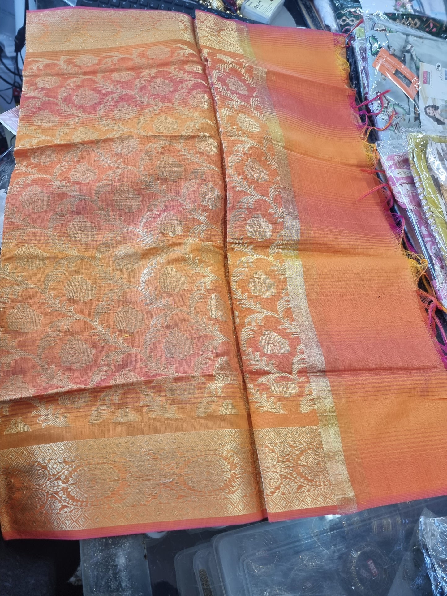 Beautiful deaigner silk duppatta