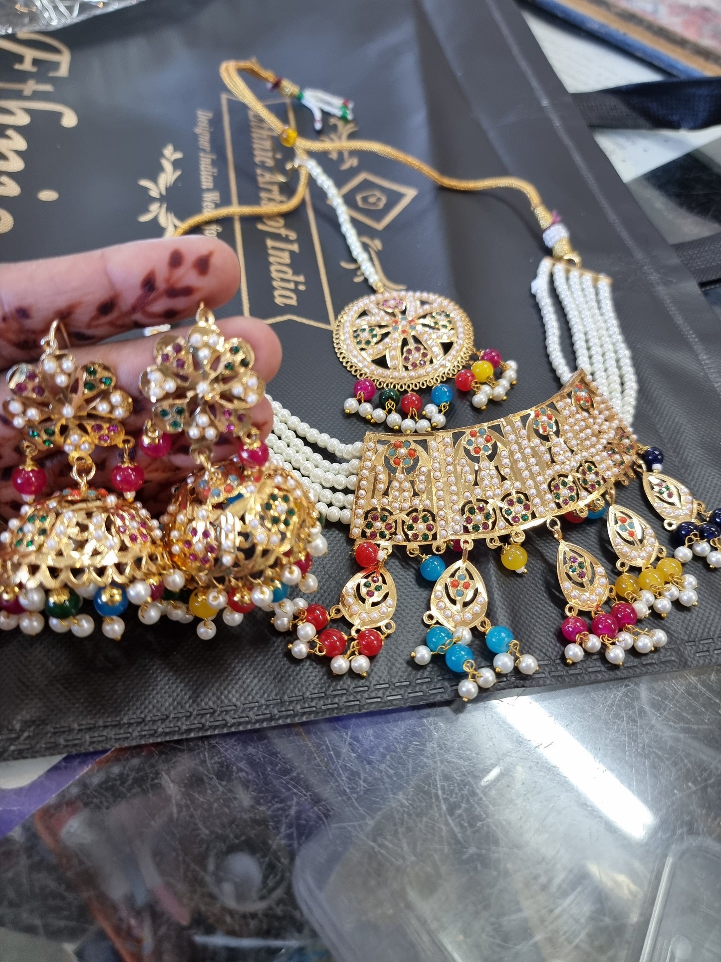 Beautiful designer necklace set traditional style