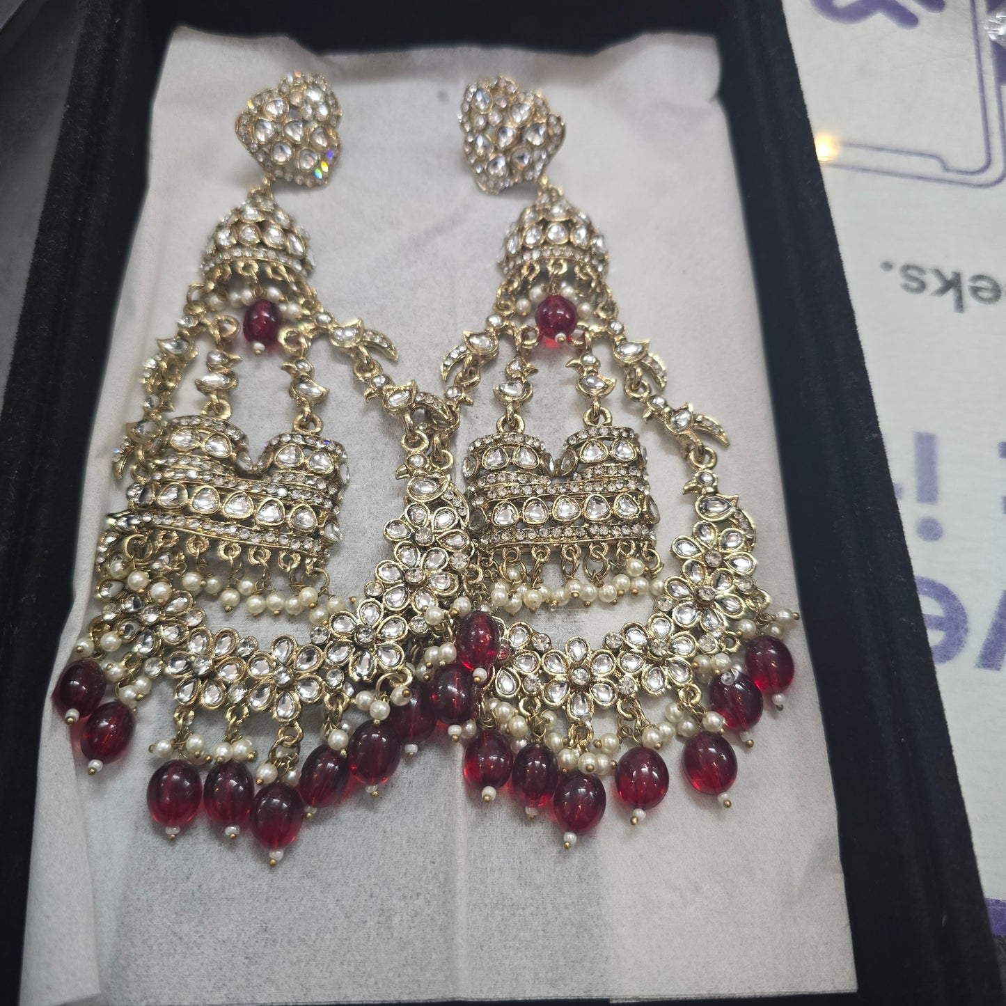 Beautiful designer oversize earrings