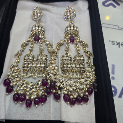 Beautiful designer oversize earrings