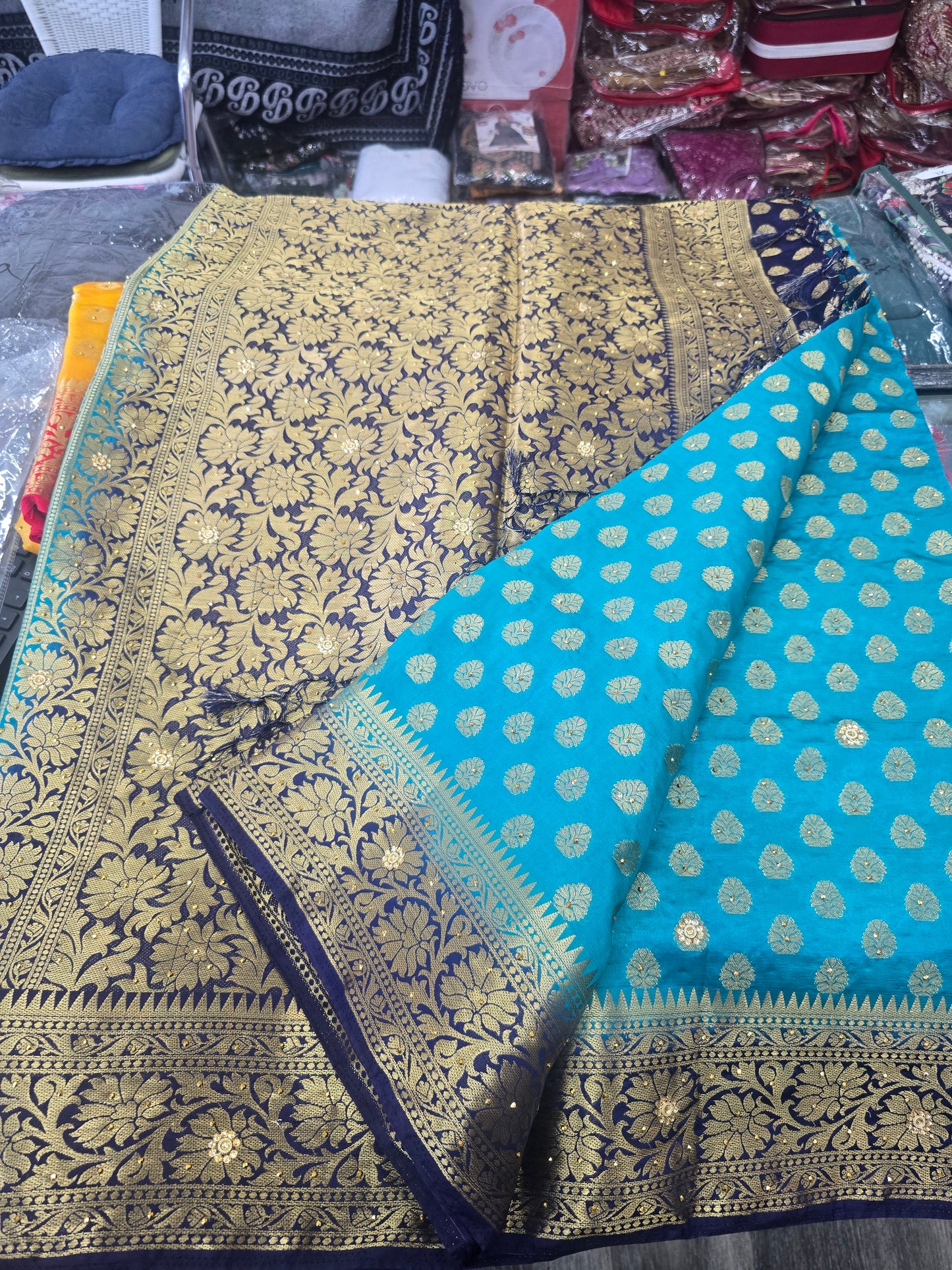 Beautiful designer silk saree