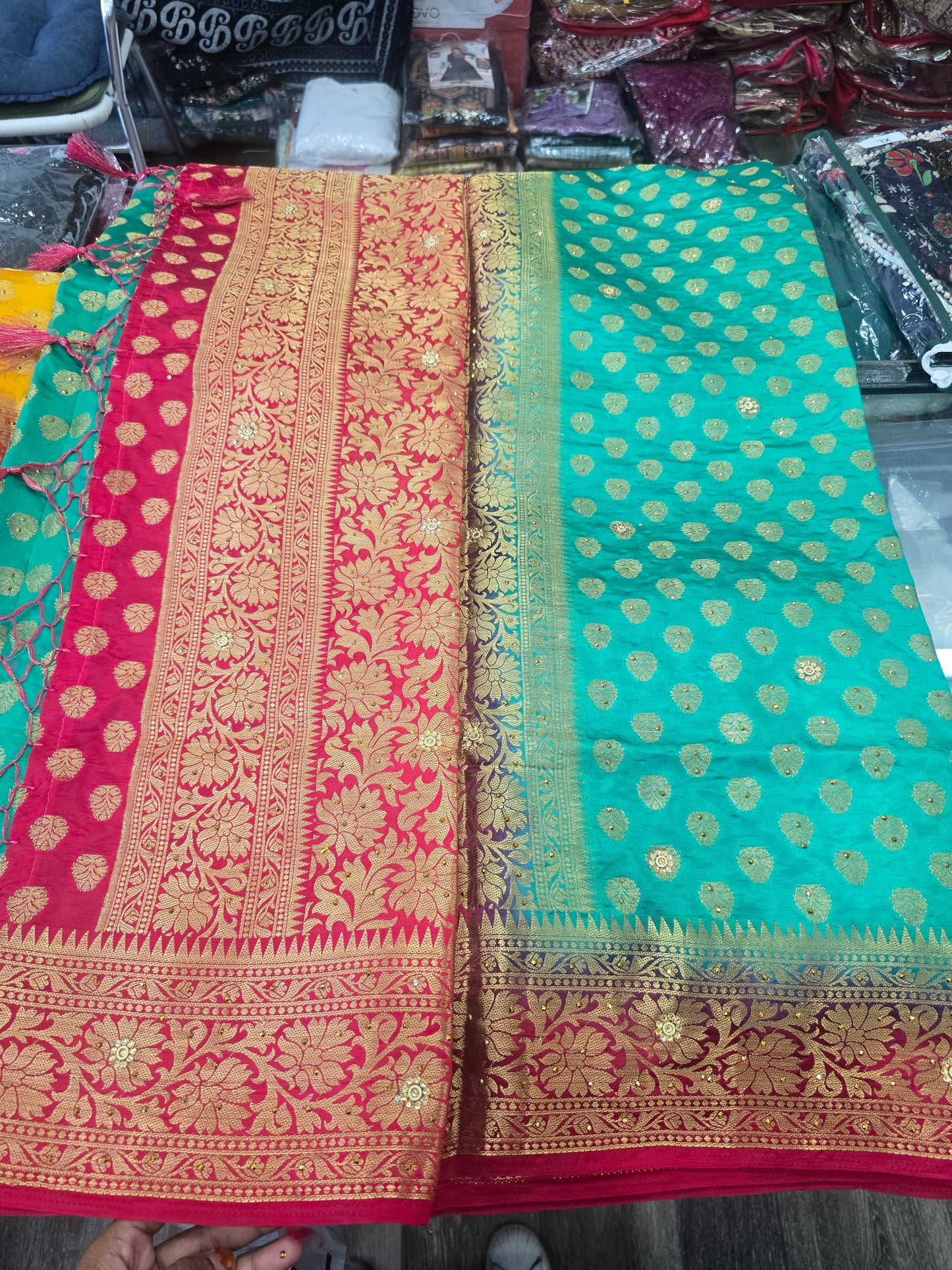 Beautiful designer silk saree