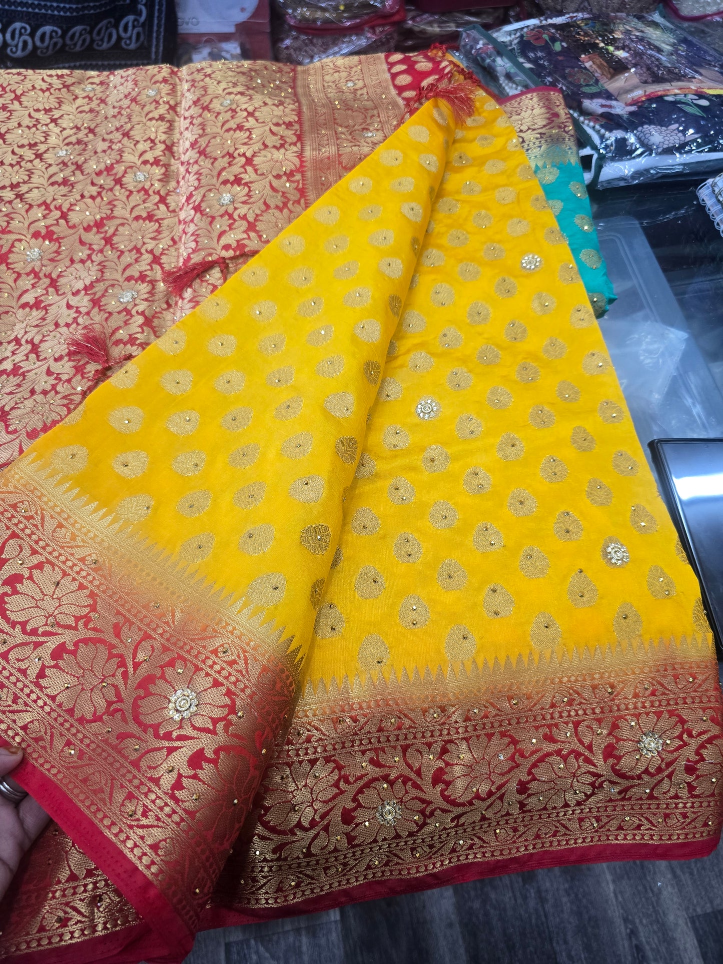 Beautiful designer silk saree