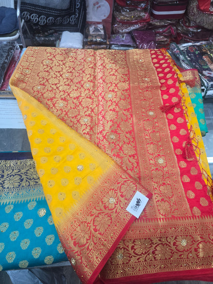 Beautiful designer silk saree