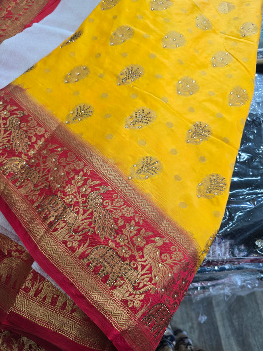 Beautiful designer silk saree