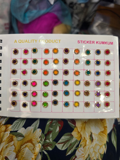 Beautiful designer gold stone tikka/bindi book
