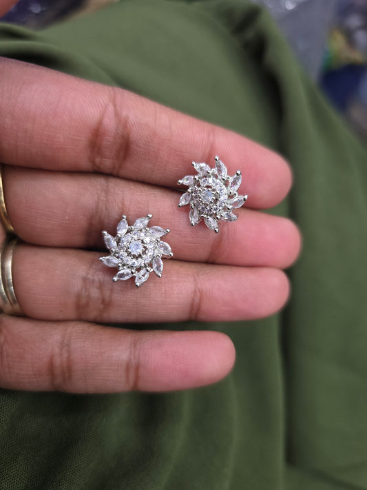 Beautiful designer American diamond studs