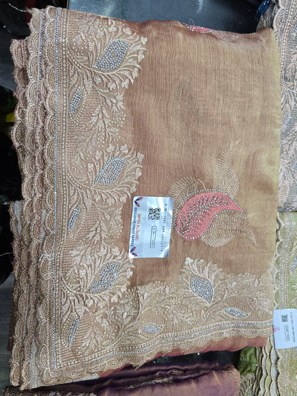 Beautiful designer tissue silk  saree